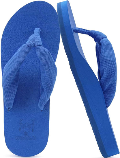 KuaiLu Flip Flops for Women with Arch Support Summer Beach Thong Sandals