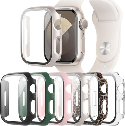 6-Pack Case with Screen Protector for Apple Watch SE3/SE2/SE/6/5/4 40mm