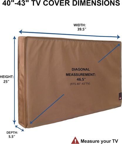 iBirdie Outdoor TV Cover 55 to 58 inch Weatherproof and Waterproof