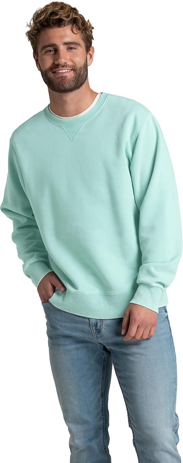 Fruit of the Loom Men's Eversoft Fleece Crewneck Sweatshirts, Moisture Wicking & Breathable, Sizes S-4x
