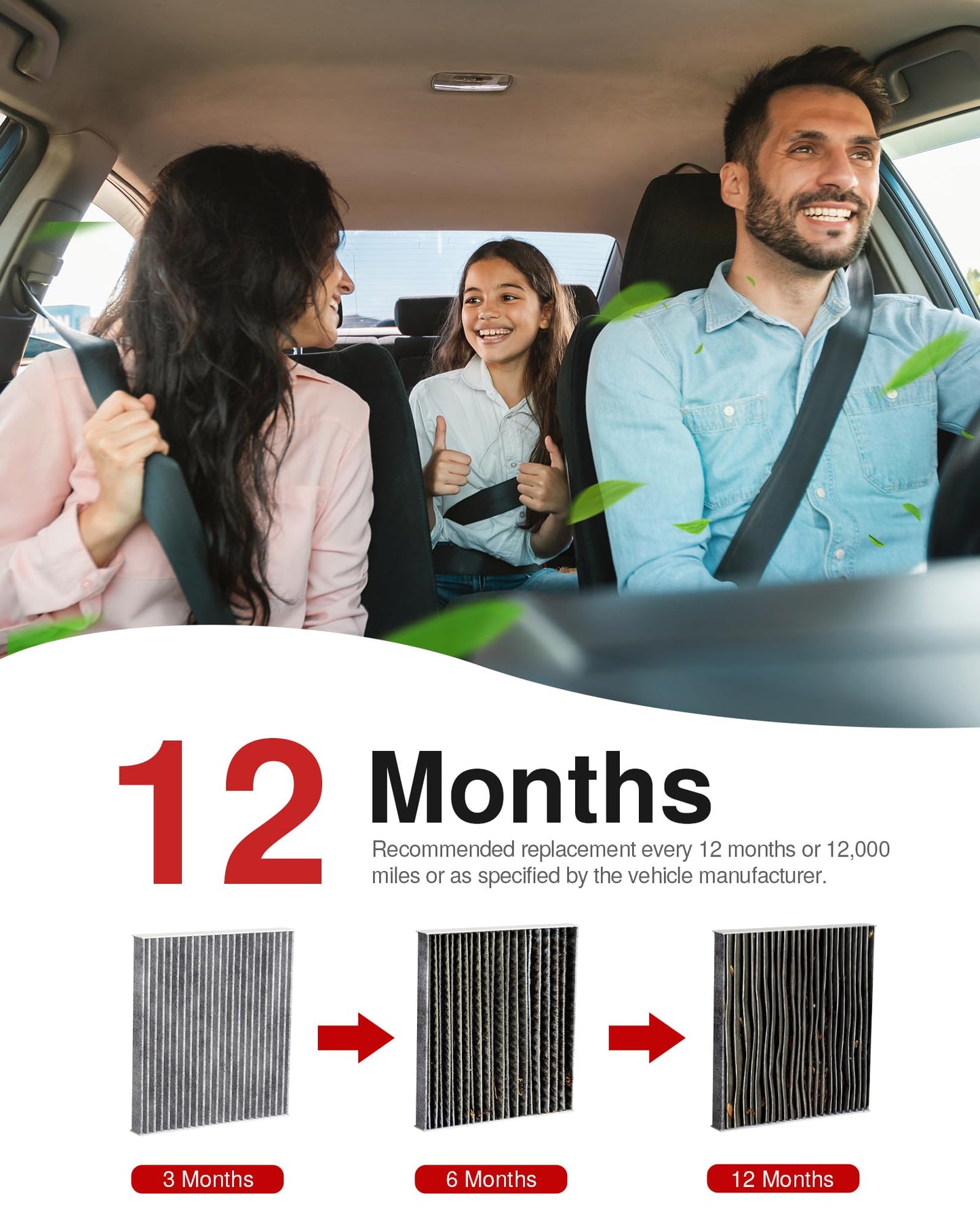 Puroma Cabin Air Filter Activated Carbon for CF11920 CP920 6043C Ford C-Max