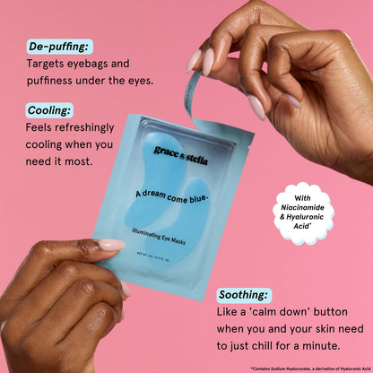 grace & stella Award Winning Eye Patches for Puffy Eyes