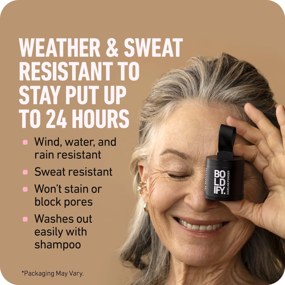 Boldify Hairline Powder, Root Touch Up Hair Color Light Blonde 4g