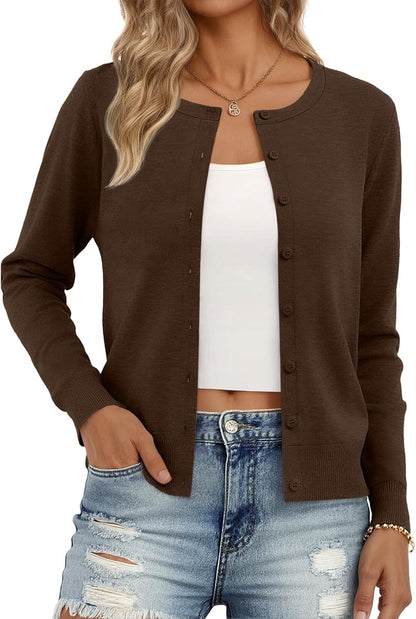 Trendy Queen Women's Lightweight Knit Cardigan