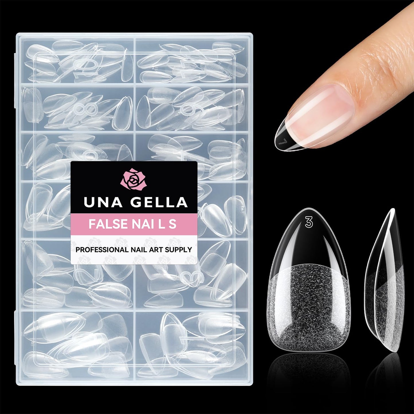 UNA GELLA 15g Nail Glue for Press On Nails with 20ml Nail Glue Remover Kit