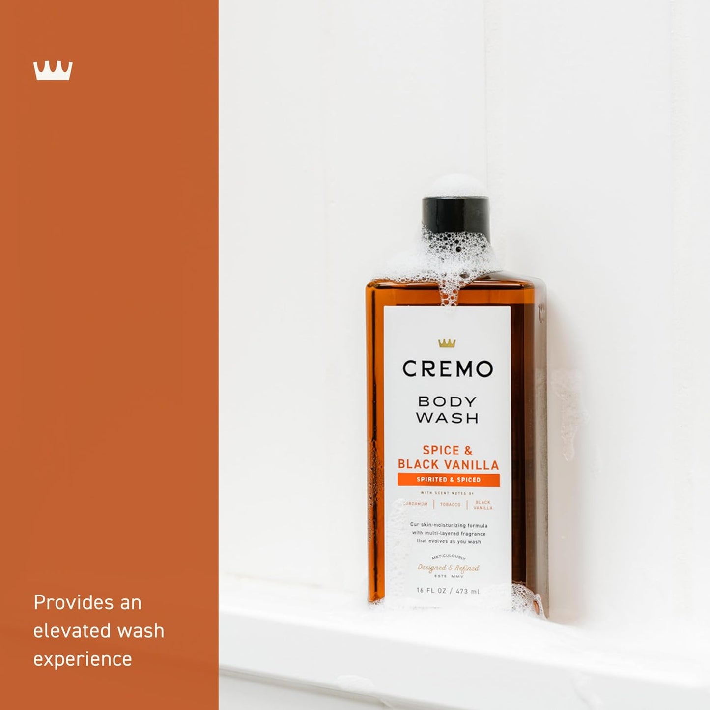 Cremo Body Wash for Men, Cypress Santal, 16 Fl Oz
