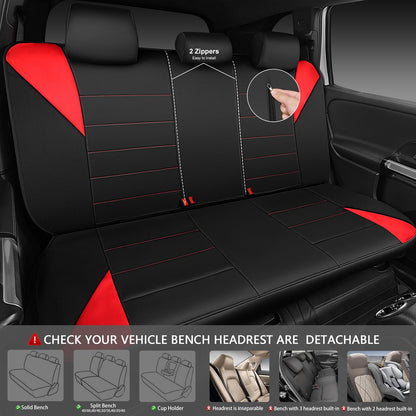 CAR PASS Waterproof Car Seat Covers Front Seats Only with 5mm Composite EVA, Neoprene Car Seat Cover with Separate Headrest Cover, Quick Setup Universal Fit for Car SUV Trucks,Airbag Compatible（Gray