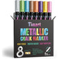 Timart Fine Tip Chalk Markers, Liquid Chalk Pens-8 Pack, 1mm Point