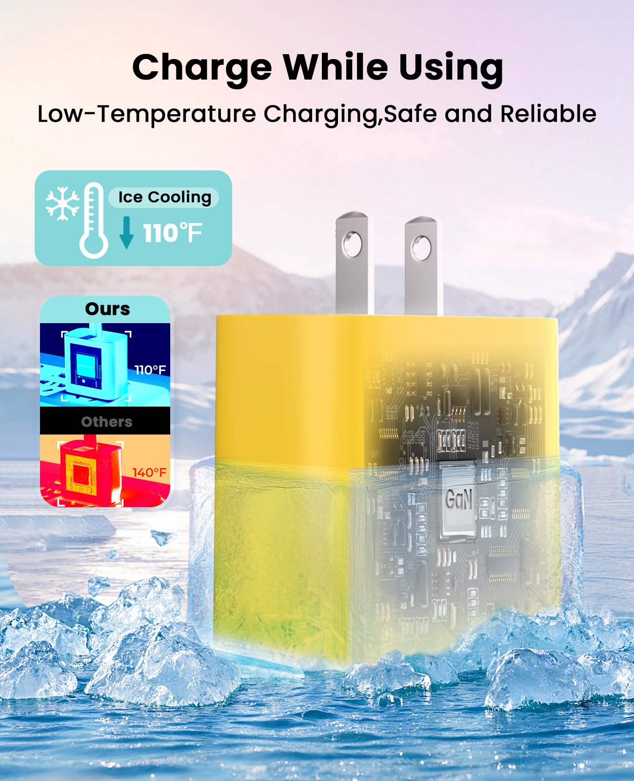 iPhone Charger Fast Charging, USB C Charger Block, 6FT/10FT Lightning Cable