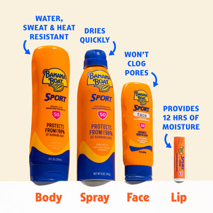 Banana Boat Sport Ultra Sunscreen Lotion SPF 30, Travel Size 3oz Twin Pack, Sweat & Water Resistant Sunblock for Active Lifestyle(Pack of 2)