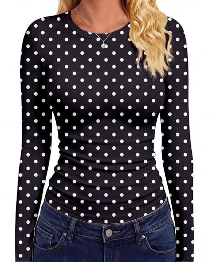 GAYHAY Long Sleeve Shirts for Women Tops Fitted Clothes Fall Fashion 2026