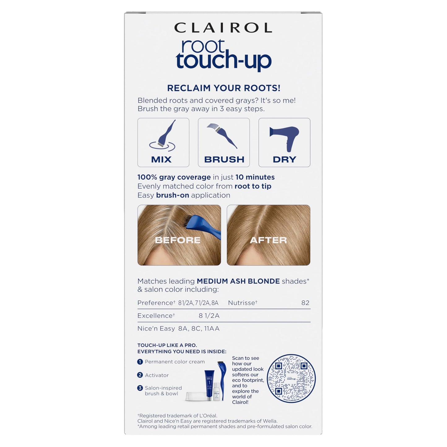 Clairol Root Touch Up Permanent Hair Dye, 5 Medium Brown, Pack of 1