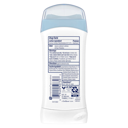 Dove Antiperspirant Deodorant Stick Original Clean 2.6 oz 2PK