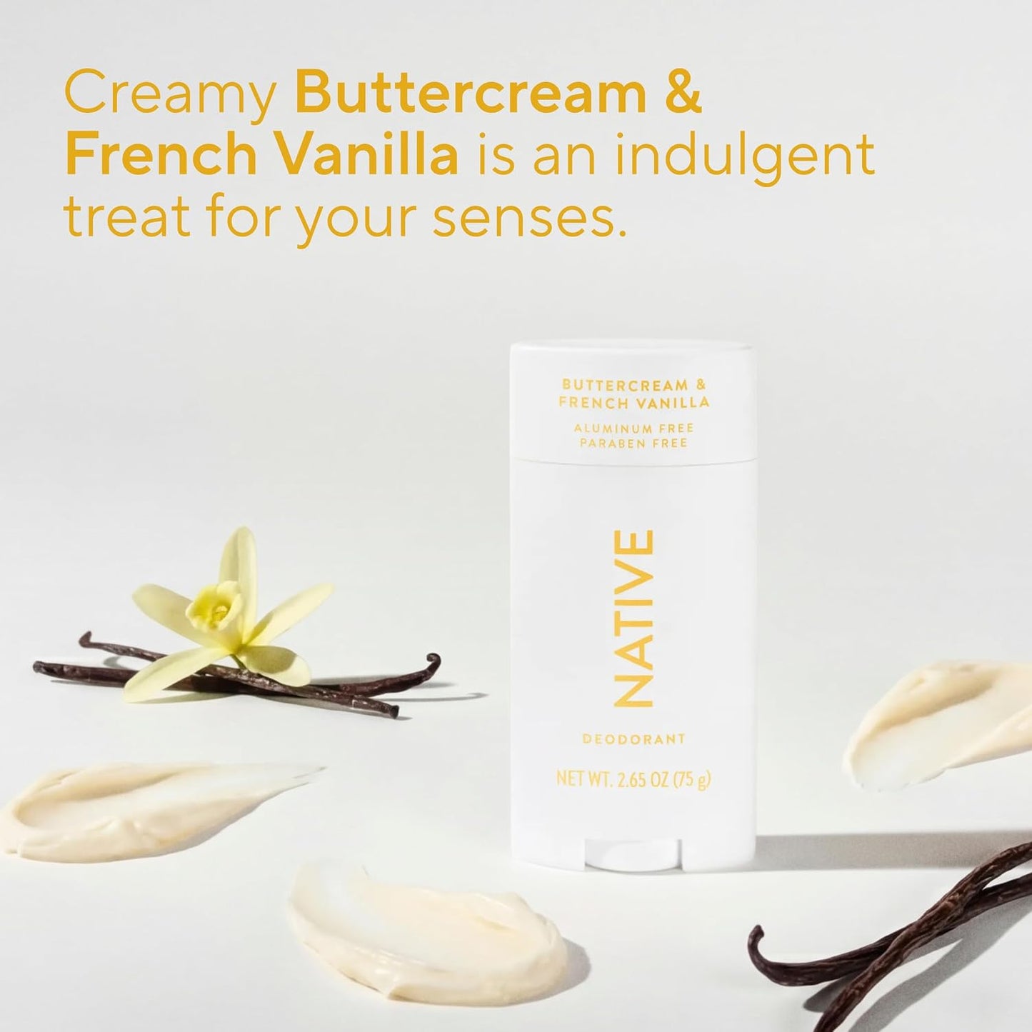 Native Deodorant Contains Naturally Derived Ingredients, 72 Hour Odor Control, Deodorant for Women and Men, Aluminum Free, Coconut & Vanilla 2.65oz