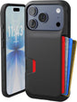 Smartish® iPhone 13 Wallet Case - Wallet Slayer Vol. 1 [Slim + Protective] Credit Card Holder - Drop Tested Hidden Credit Card Slot Cover for Apple iPhone 13 - Black Tie Affair