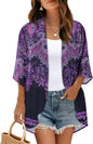 CHICGAL Womens Floral Kimono Cardigan Beach Cover Up Casual Summer Tops