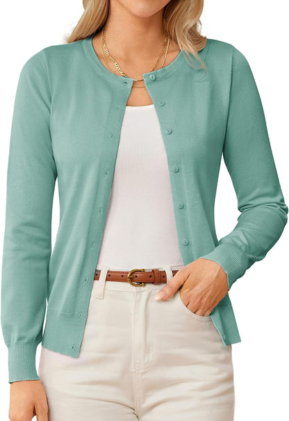 GRACE KARIN Knit Cardigan Sweaters for Women Lightweight Fall Outfits 2026