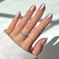 Glamnetic Press On Nails - Short Almond, Glossy Fake Nails 24 Pc Full Kit