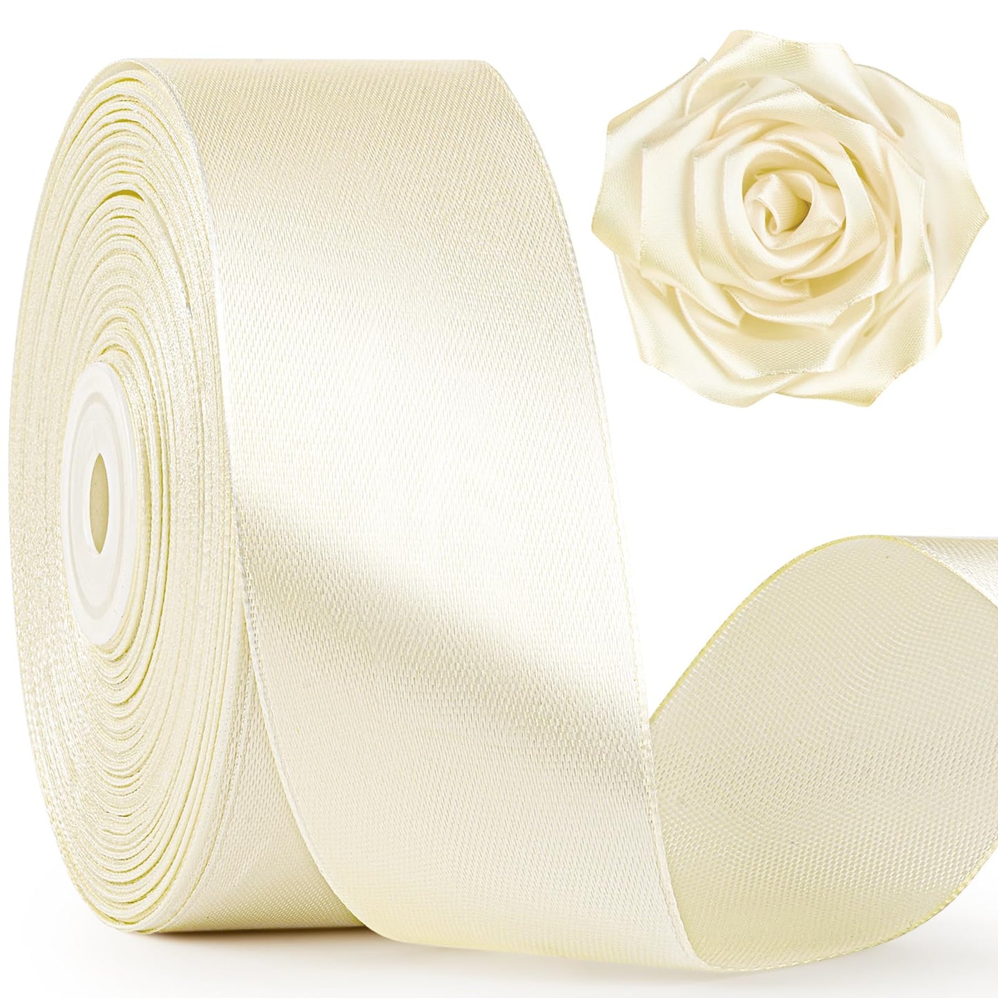 Mauproy Dusty Rose Satin Ribbon, 1-1/2 Inch, 50 Yards