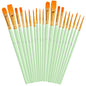 Soucolor Acrylic Paint Brushes Set, 20 Pcs Pointed Tip Artist Paintbrushes