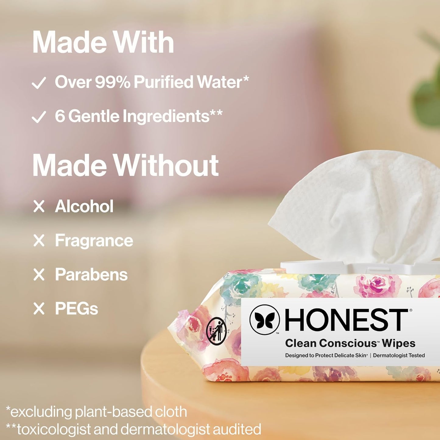 The Honest Company Multi-Use Baby Wipes, Pattern Play, 720 Count