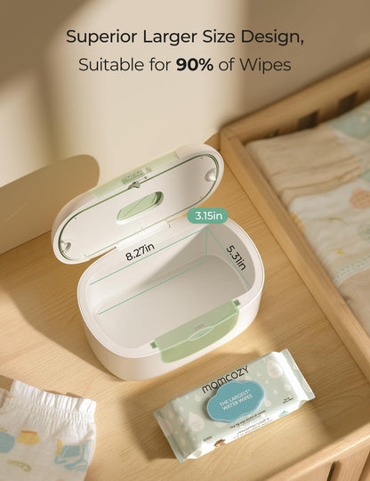 Momcozy Baby Wipe Warmer, Innovative Spring Design,Large Capacity Dispenser