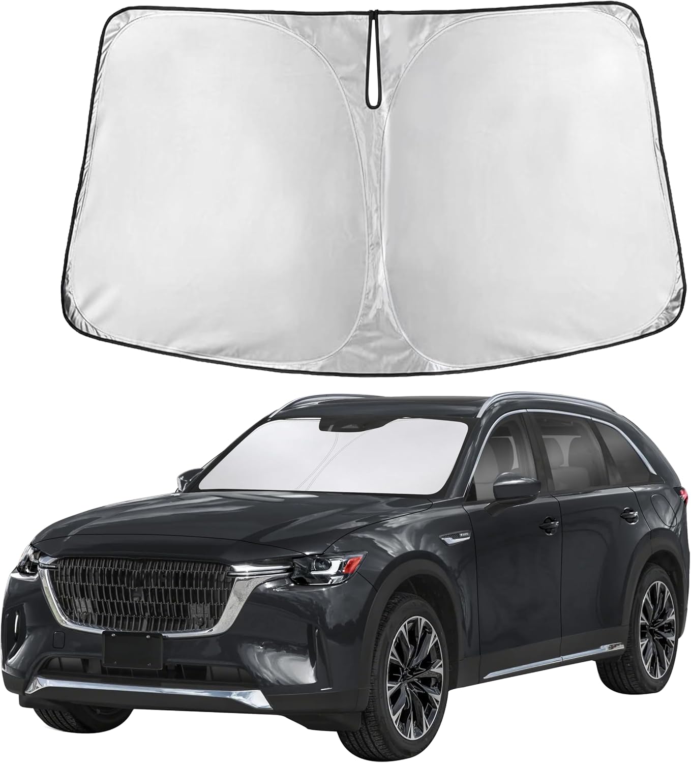 Autovir Windshield Sun Shade, 2017-2026 Tesla Model 3 & Y, 280T Visor Shade