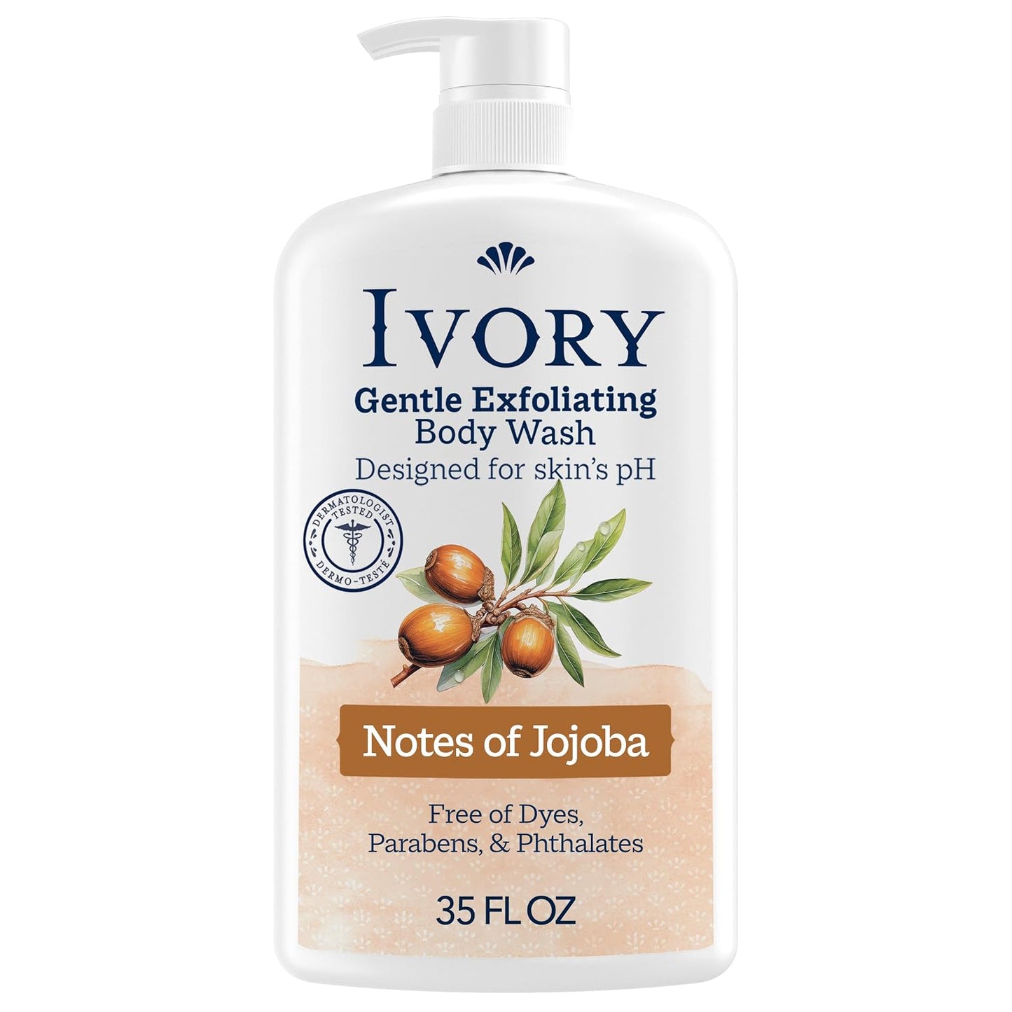 Ivory Body Wash Designed for the Whole Family, Jojoba Scent, 35 oz
