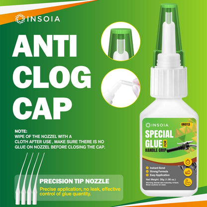 INSOIA Super Medium CA Glue, 20g, Strong Bond, with Precision Tips