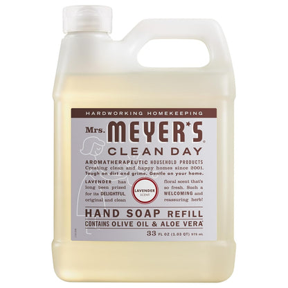 Mrs. Meyer's Clean Day, Hand Soap Refill, Lemon Verbena Scent, 33 Fl Oz