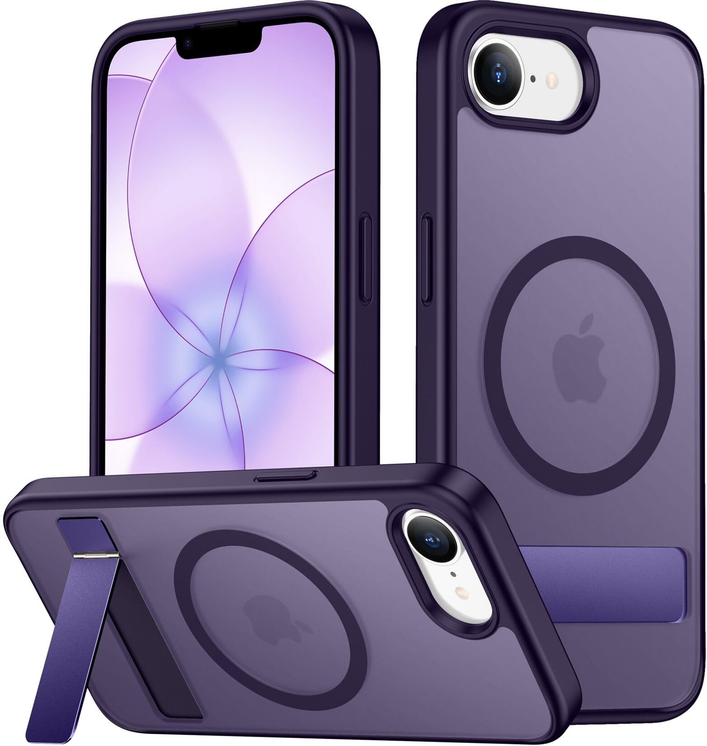 SPIDERCASE Magnetic for iPhone 17 Pro Max Case,with Kickstand,Clear