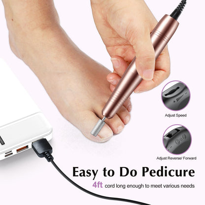 COSLUS C40 Electric Nail Drill Professional, Precise Dial Speed Control