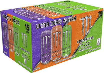 Monster Energy Zero Ultra, Sugar Free Energy Drink, 16 Ounce