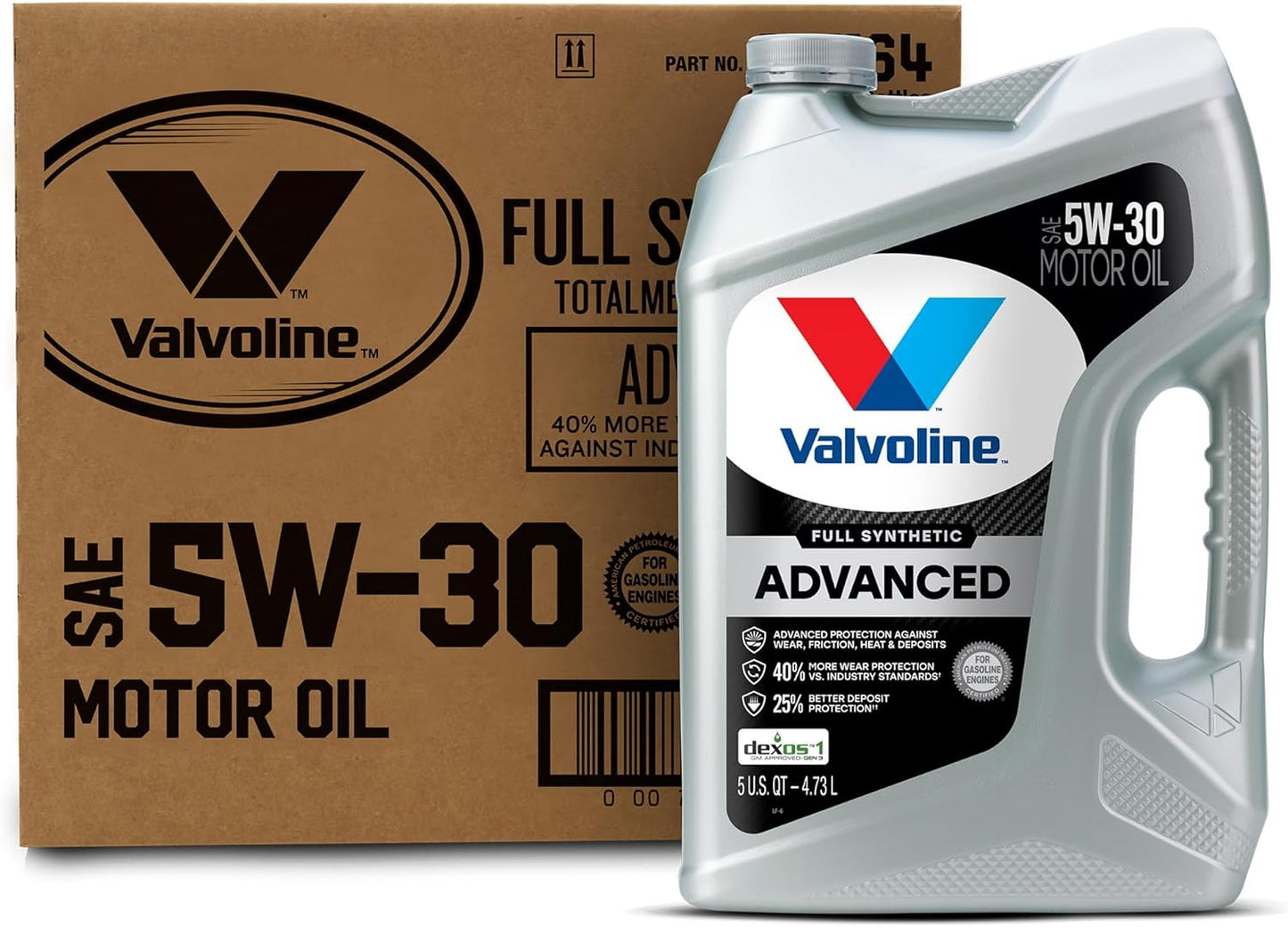 Valvoline Advanced Full Synthetic SAE 0W-20 Motor Oil 5 QT