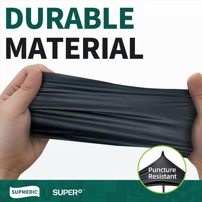 Supmedic Vinyl Disposable Exam Gloves, Black 4Mil Powder-Free Latex-Free Medical Food Safe Cooking Cleaning Glove 100 &1000Ct
