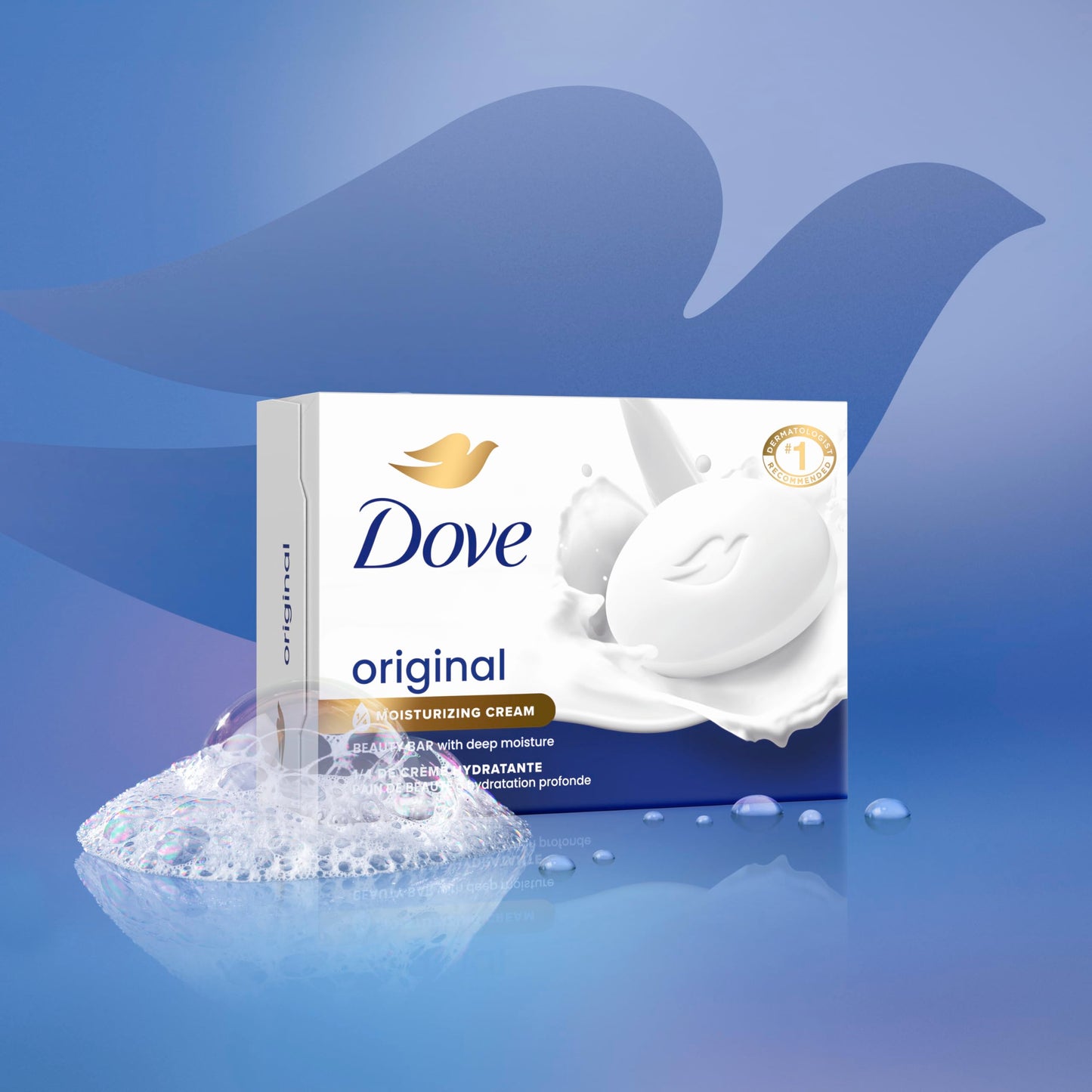 Dove Beauty Bar Soap Original 8 Count for Soft, Smooth Skin, with 1/4 Moisturizing Cream 3.75 oz | Moisturizing beauty bar with ¼ moisturizing cream for soft, smooth skin on face, body and hands