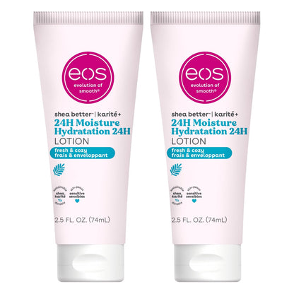 eos 24H Moisture Travel Body Lotion- Vanilla Cashmere, 2.5 fl oz