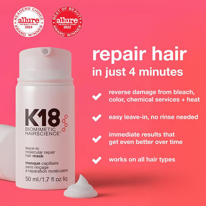 K18 Leave-In Molecular Repair Hair Mask