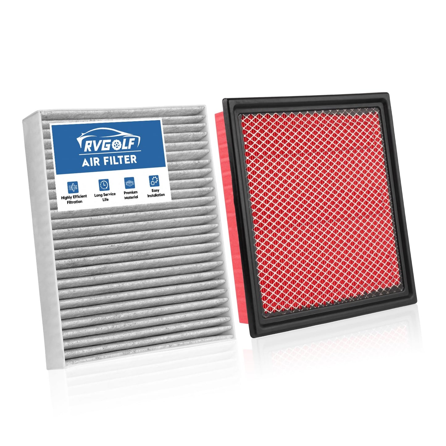 Engine+Cabin Air Filter Fit for 2014-2020 Rogue, 2017-2022 Rogue Sport