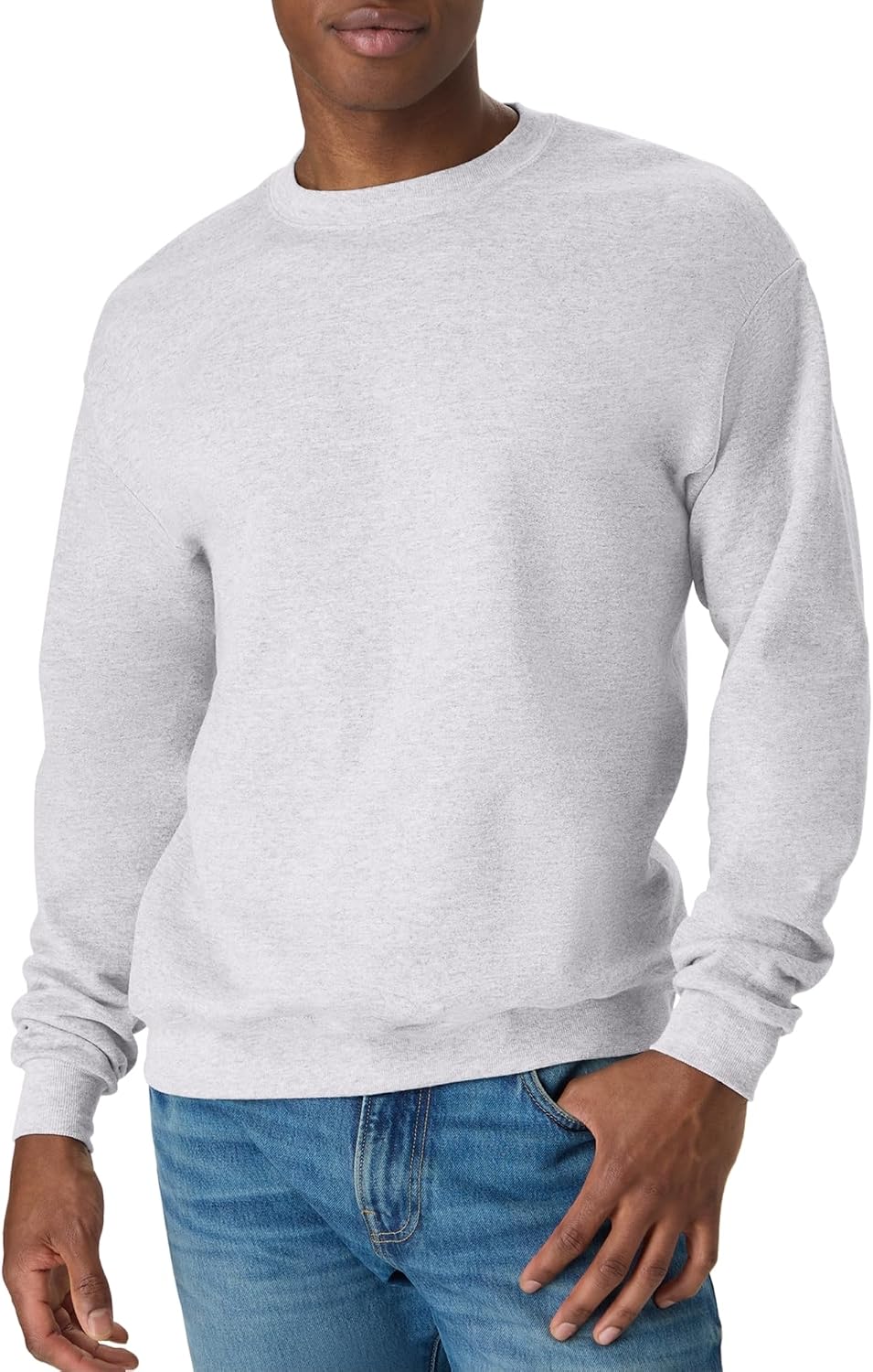 Hanes Men's Sweatshirt, EcoSmart Fleece Crewneck Sweatshirt, Big & Tall Available, 1 or 2-Pack
