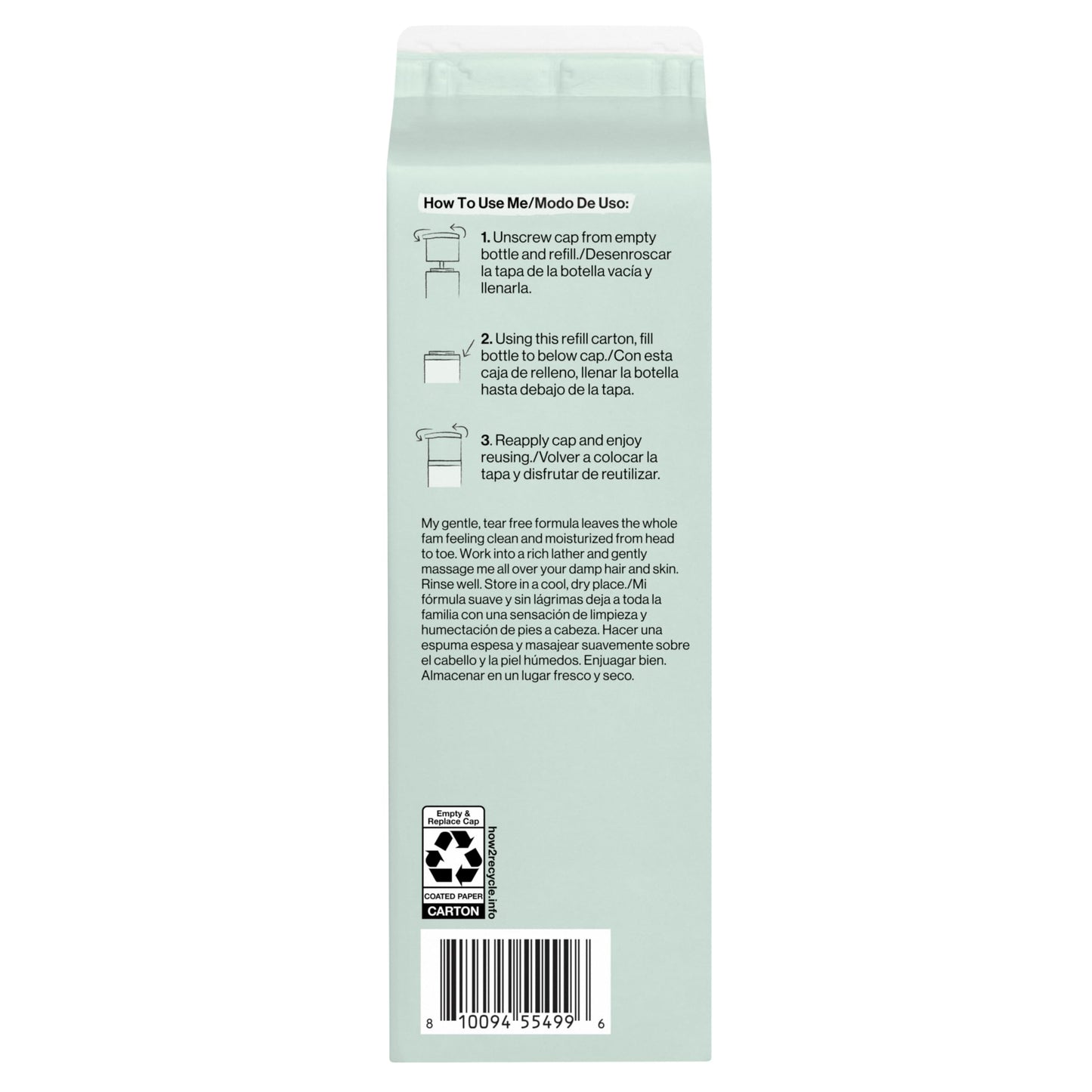 The Honest Company Shampoo & Body Wash, Tear-Free, Fragrance-Free, 10 fl oz