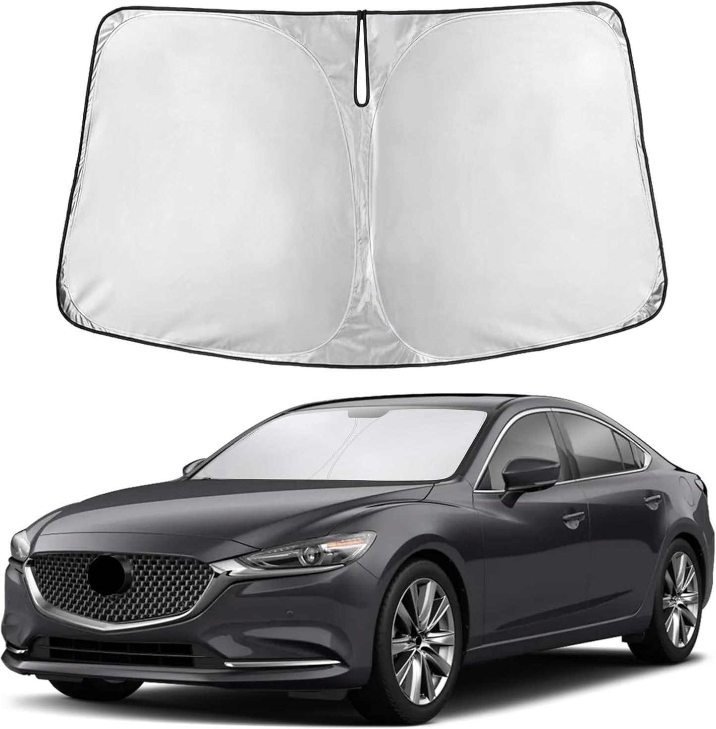 Econour Car Windshield Sun Shade, Front Window Sun Blocker for SUVs,Sedan