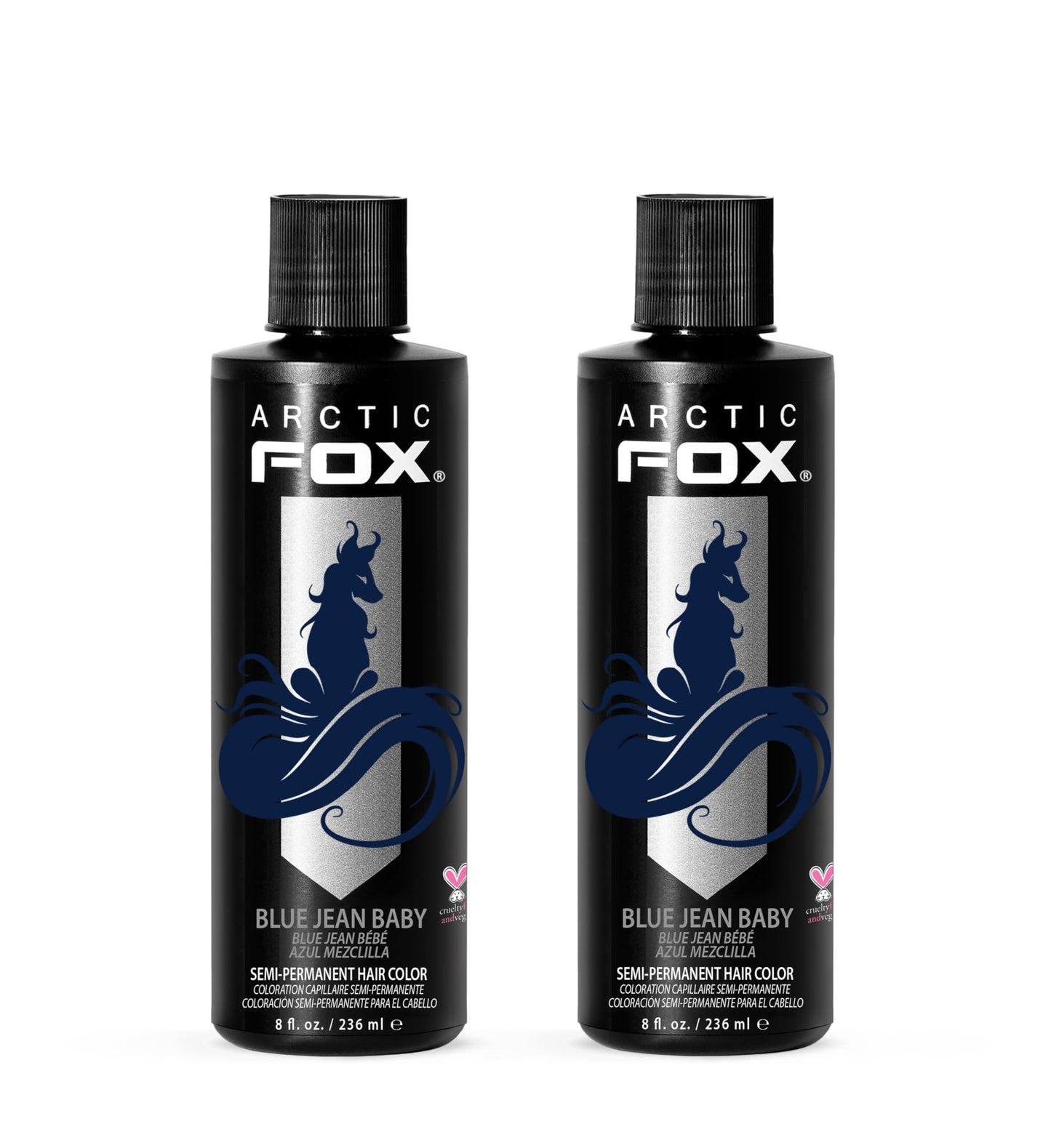 ARCTIC FOX Semi-Permanent Hair Dye - Sunset Orange, Vegan - 2 x 8 oz