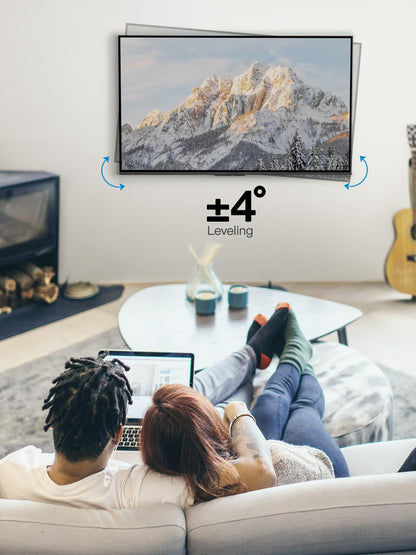 Pipishell Full Motion TV Wall Mount for Echo Show 21/15 and 13-43 Inch Flat Curved Screen TVs & Monitors, Max VESA 200x200mm up to 44lbs, TV Mount Wall Bracket with Rotation Swivel Tilt Extension