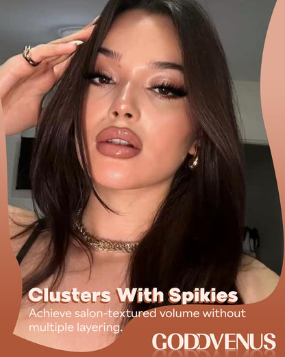 Goddvenus Pre-made Spikes Lash Clusters Wispy Manga Eyelash Clusters