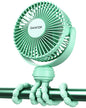 Gaiatop Mini Portable Stroller Fan, Small Clip on Fan 3 Speed Rechargeable