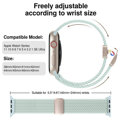 Braided Stretchy Magnetic Band Compatible with Apple Watch Bands Women Men