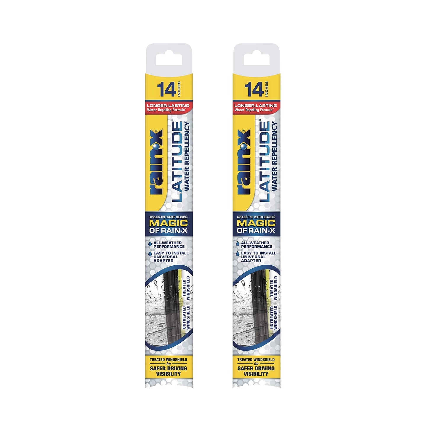 Rain-X 810348 Repellency Water Repellent Wiper Blades, 26" & 16" Windshield Wipers, All Weather Streak-Free for Enhanced Visibility w/Water Repellency Formula [Amazon Exclusive]