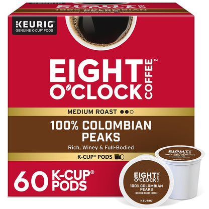 Eight O'Clock Coffee Hazelnut, Single-Serve Keurig K-Cup Pods, Flavored Medium Roast Coffee Pods, 96 Count