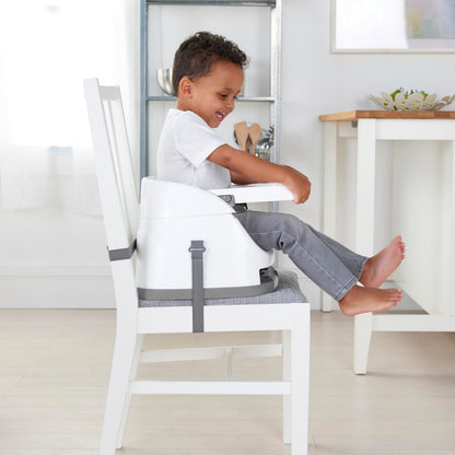 Ingenuity Baby Base 2-in-1 Booster Feeding and Floor Seat with Self-Storing Tray - Cashmere